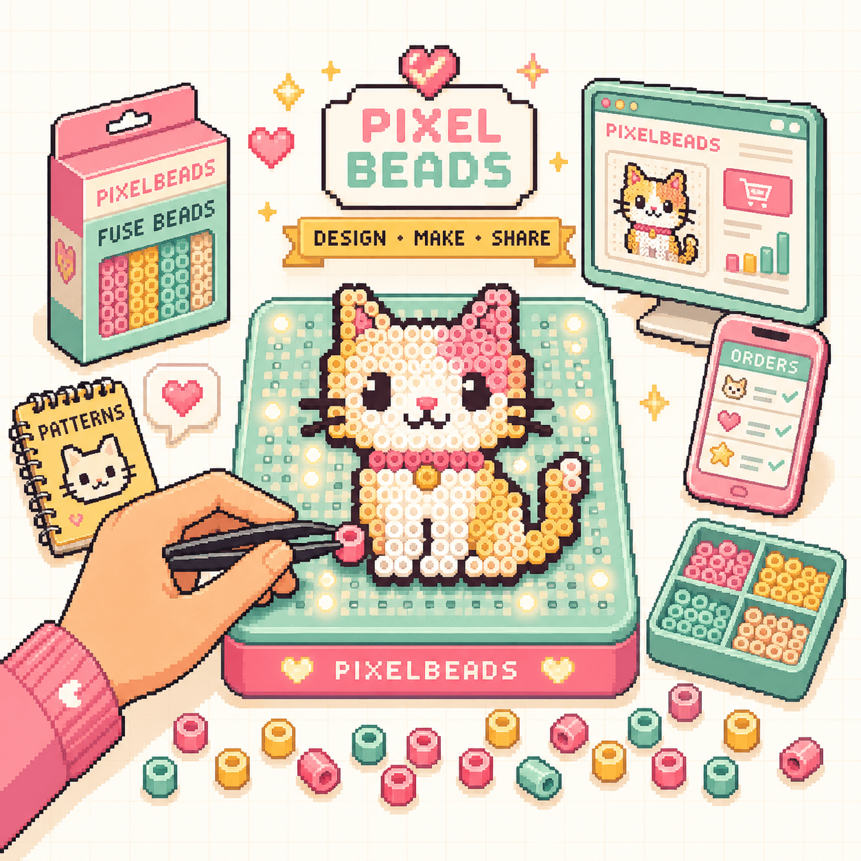 PixelBeads 速豆 — 拼豆智能门店生态